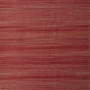 Red kilim made of organic wool.